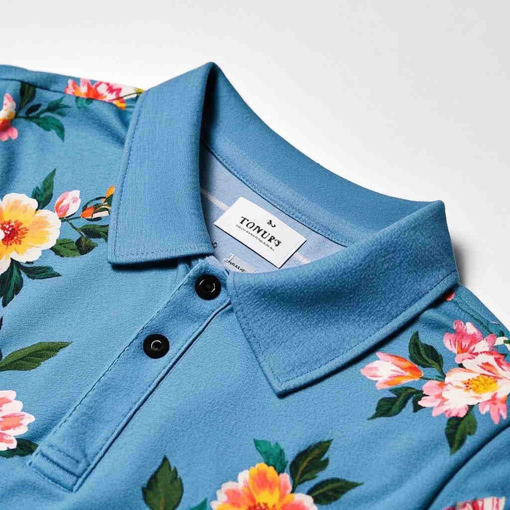Printed polo shirts